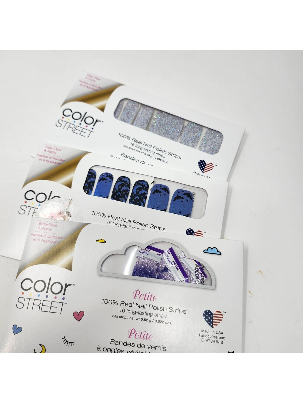 Color Street Nail Polish Strips Lot Bundle Glitter Retired Open Packages AS IS